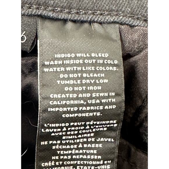 J Brand Jean Franky in Eco Seriously Black Straight Leg Western Casual Size 26 - Picture 9 of 13